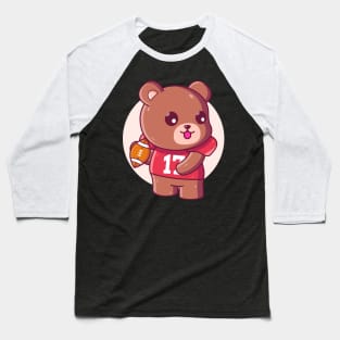 Brown Bear Rugby American Football Baseball T-Shirt